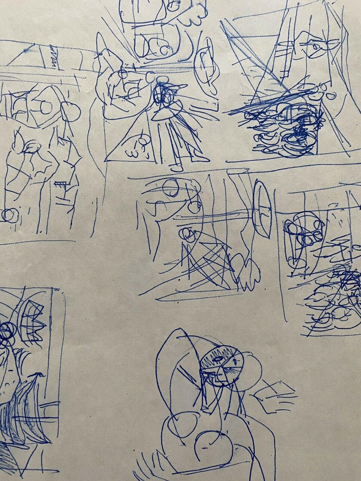Carlos Carnero Disegno originale a inchiostro, Schizzi di figura, Scarabocchi In condizioni buone in vendita a Cirencester, GB