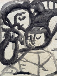 CARLOS CARNERO (1922-1980) ORIGINAL PAINTING - MOTHER & CHILD - LEGER ASSISTANT