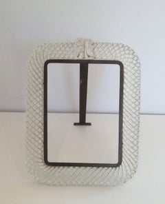 Carlos Carpa para Vetri Venini. Marco de Murano de Cristal Torcido y Latón