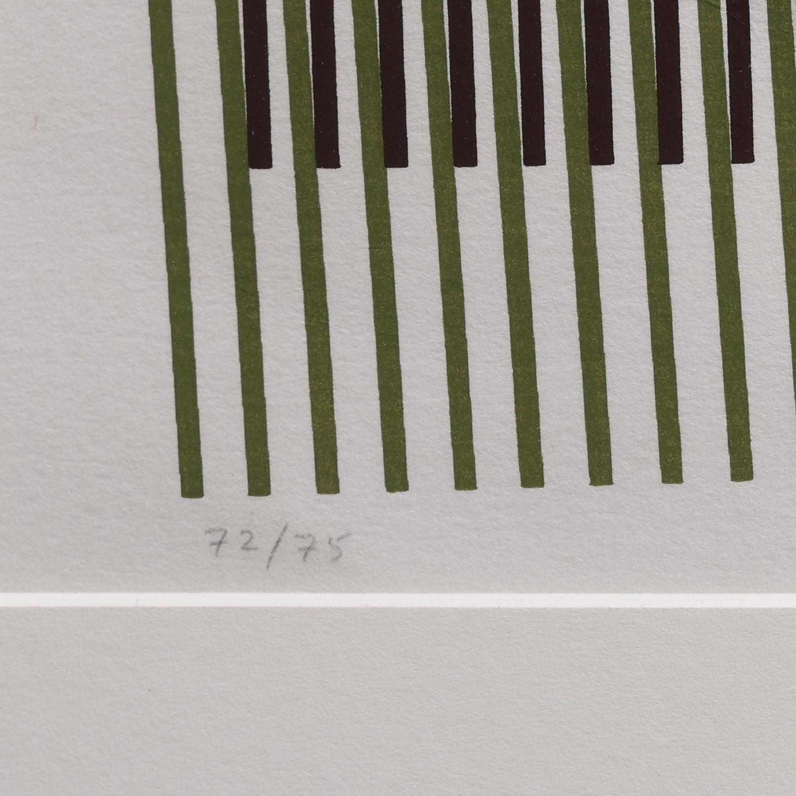 Carlos Cruz-Diez (1923-2019) - Composition cinétique - Sérigraphie sur papier - 1981 en vente 2