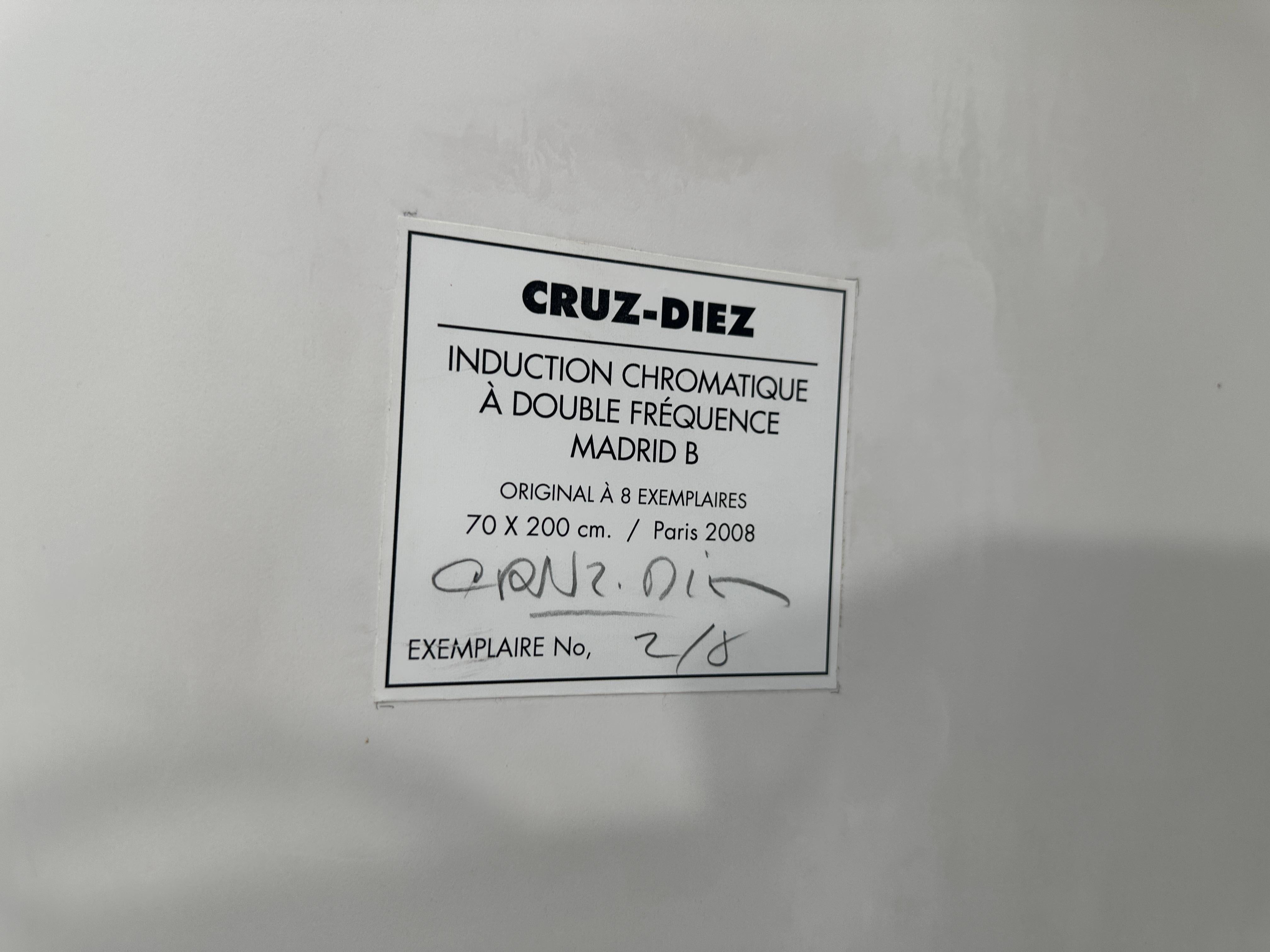 Carlos Cruz Diez, Induction chromatique a double frequence Madris B, 2008 For Sale 2
