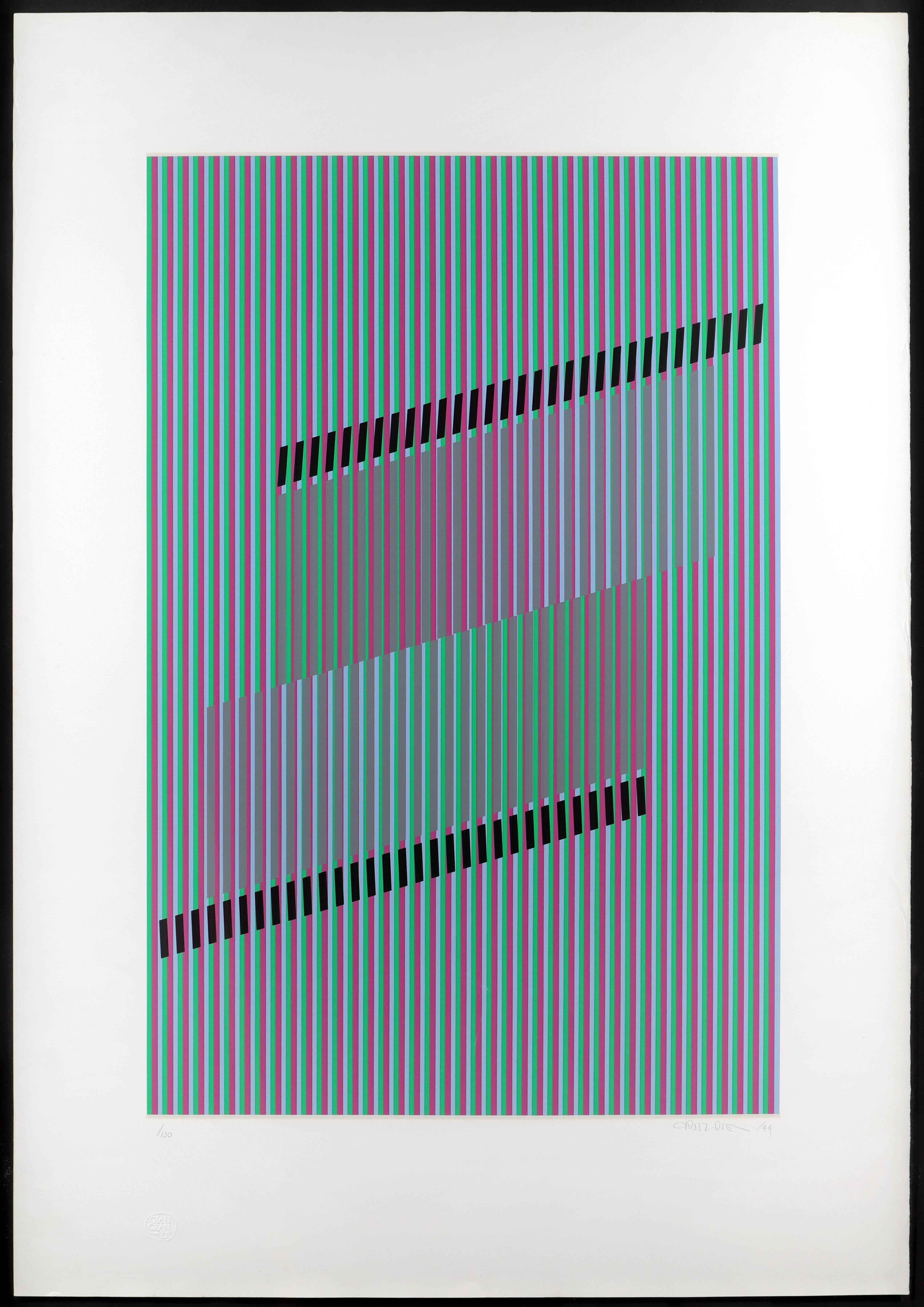 Carlos Cruz Diez Abstract Print - Untitled