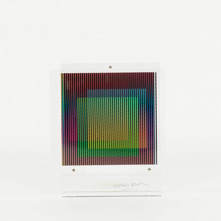 Carlos Cruz-Diez CHROMOinterFERENCE MANIPULABLE LA DIFFERENCE (21. Jahrhundert und zeitgenössisch) im Angebot