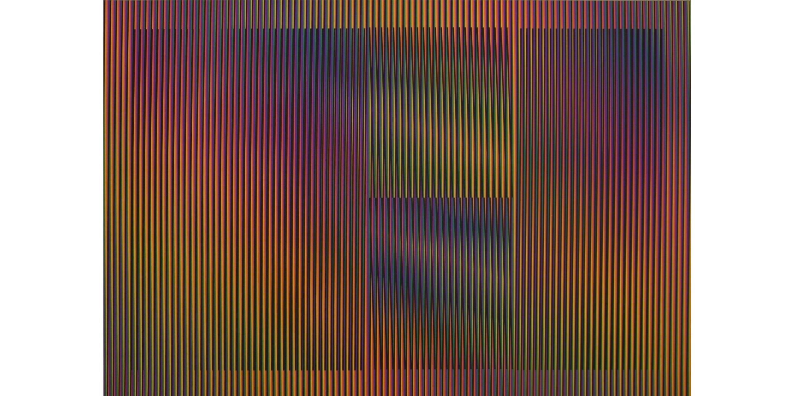 'Color Aditivo Cantarrana 2' color lithograph. 

Made by Carlos Cruz-Diez from Venezuela, circa 2016.

Limited Edition of 40 hand signed.

About the artist:
Carlos Cruz-Diez’s vivid studies of color, light, pattern, and perception helped