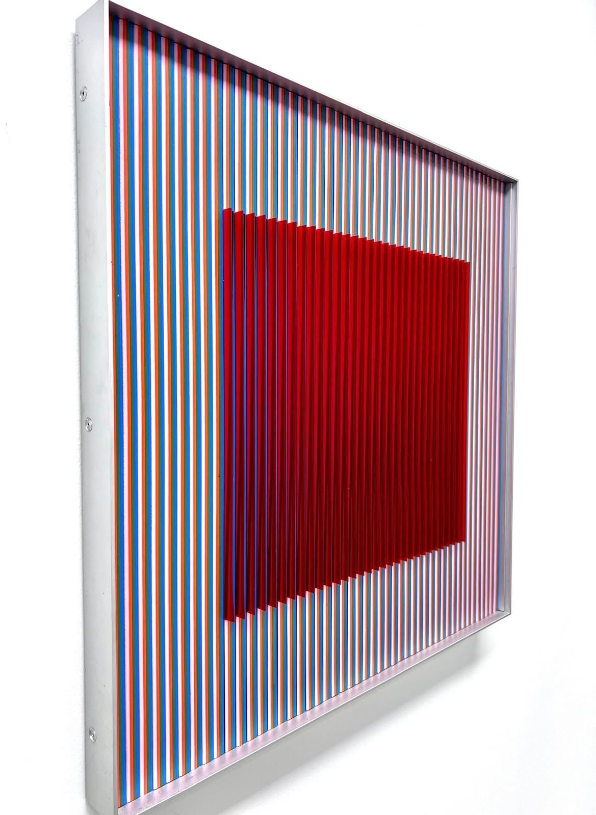 Physichromie Nro 2549 (Kinetisch), Mixed Media Art, von Carlos Cruz-Diez