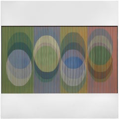 Physichromie 250 - Unique Signed Op Art Painting, 1966