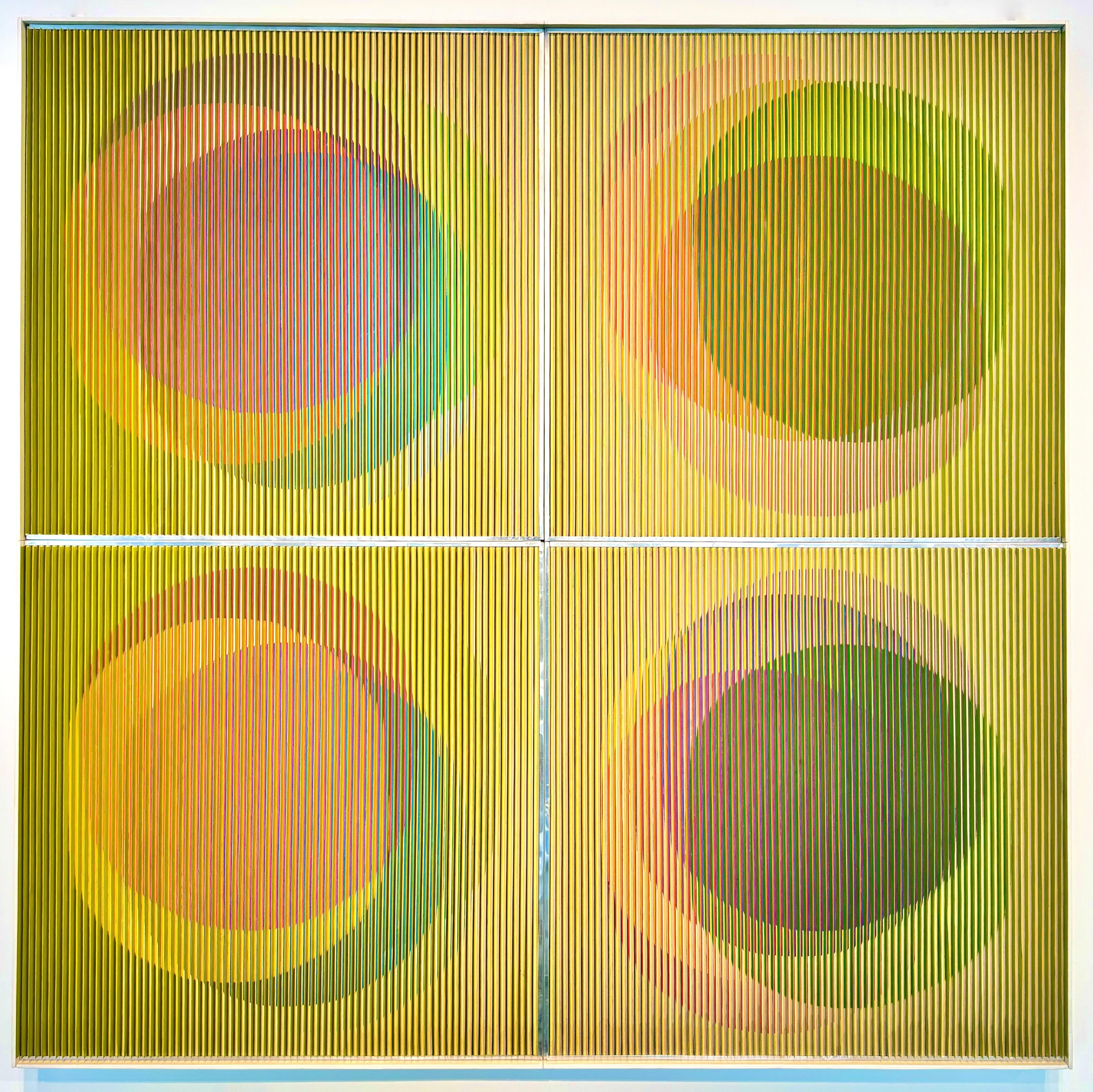Carlos Cruz-Diez Abstract Painting - Physichromie № 334