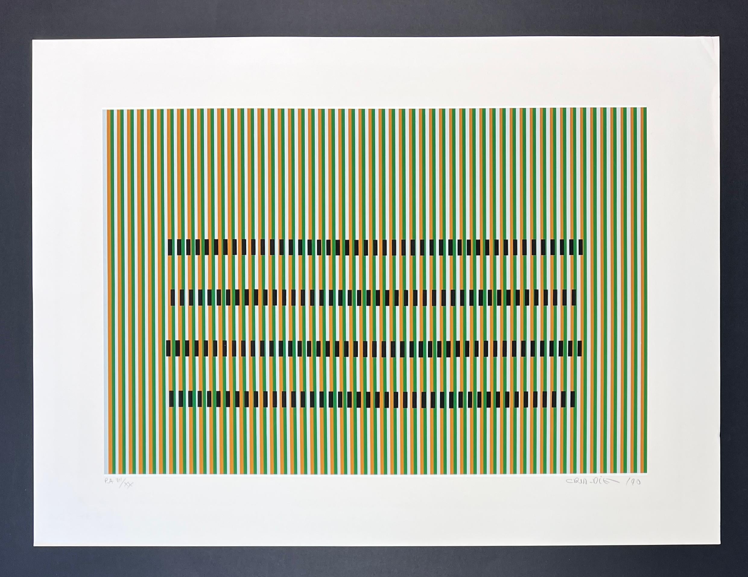 Carlos Cruz-Diez (1923-2019) - Color serigraphy on Arches paper - 1990 For Sale 3