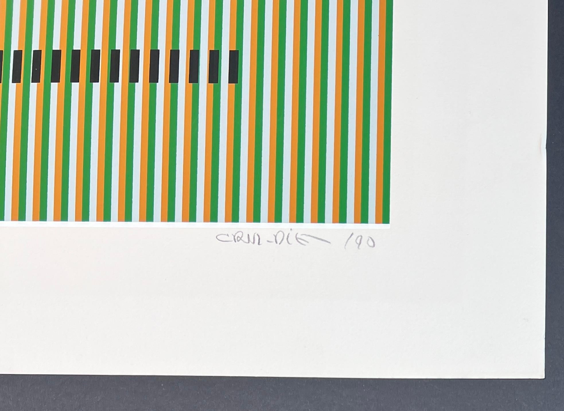 Carlos Cruz-Diez (1923-2019) - Color serigraphy on Arches paper - 1990 For Sale 7