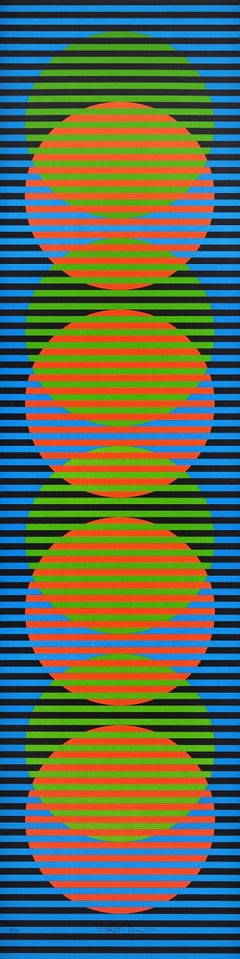 Carlos Cruz-Diez, Serigraph, Sitges I
