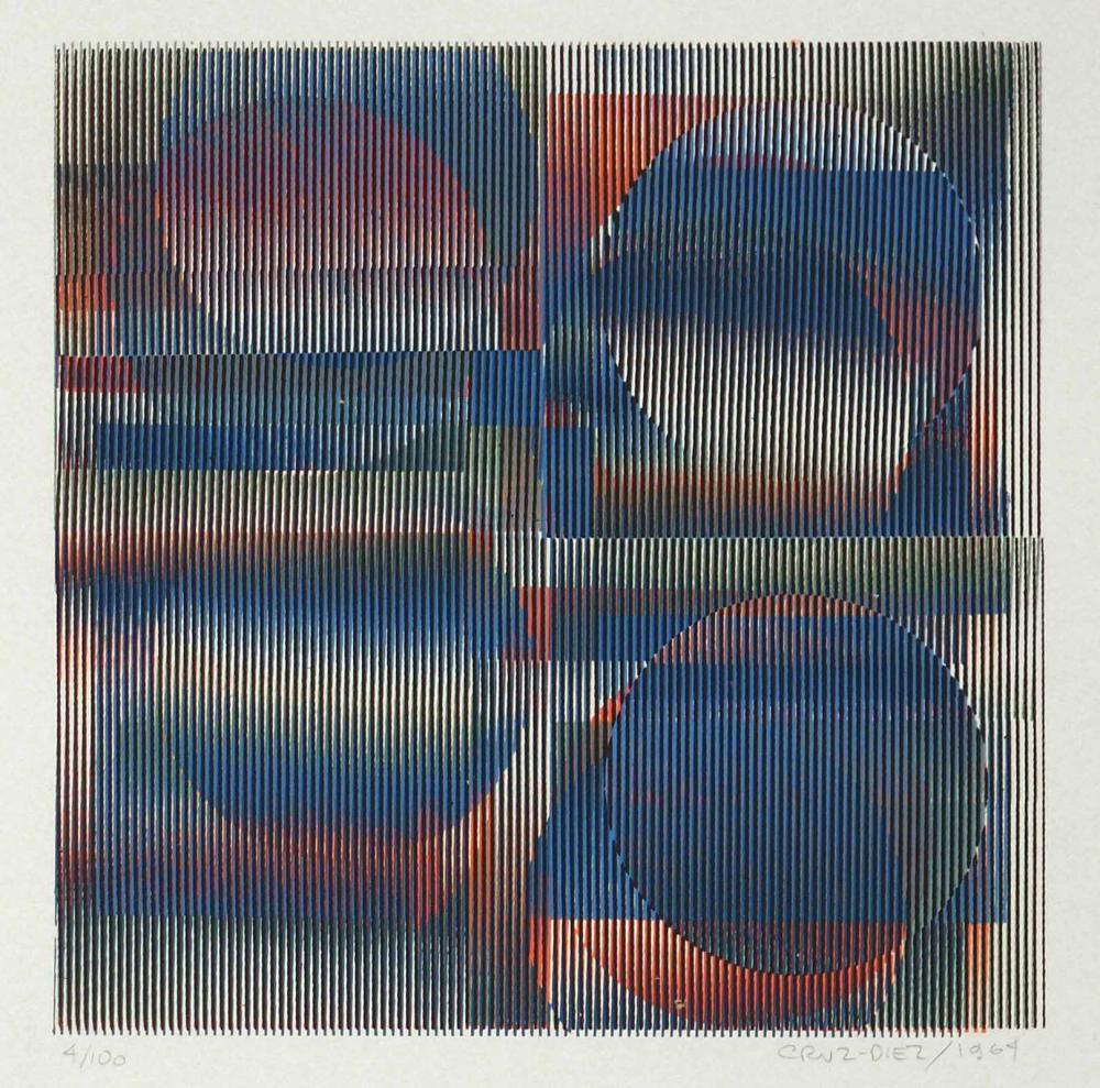 Carlos Cruz Diez
Ohne Titel, 1964
Lithographie
20 x 20 in
Ed. 4 / 100
