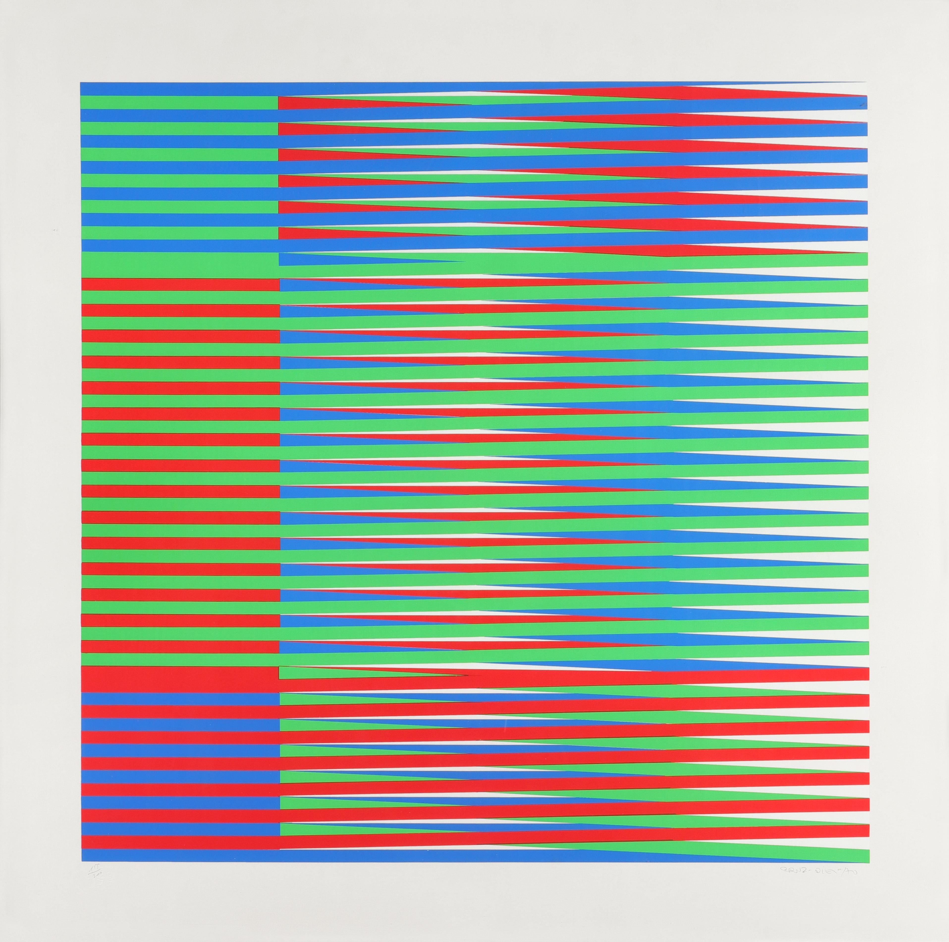 Carlos Cruz-Diez Abstract Print - Couleur Additive