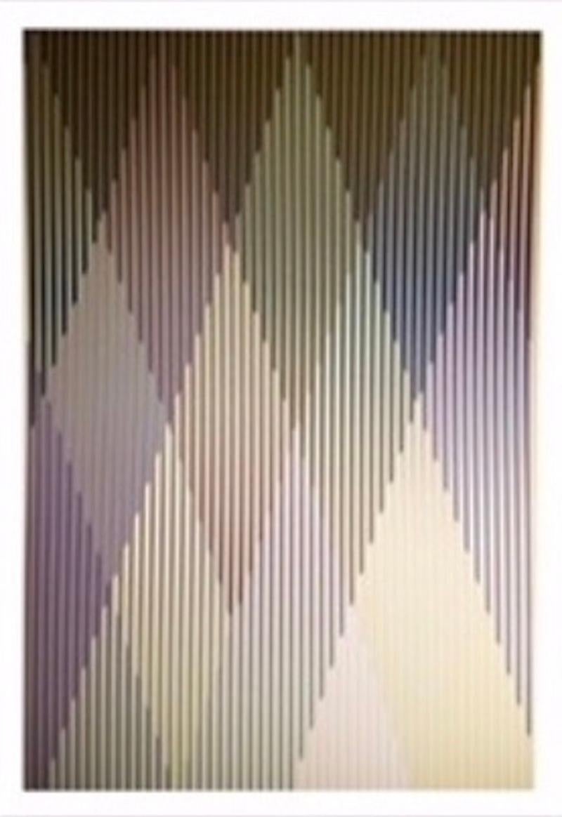 INFORMACIÓN TÉCNICA

Carlos Cruz-Diez
Couleur Aditivo Perseo, Cartera de 3	
2017	
Serigrafía	
39 3/8 x 27 9/16 pulg. cada una	
ED'A
Lápiz firmado y numerado

Acompañado de COA por Gregg Shienbaum Fine Art 

Estado de conservación: Esta obra está en