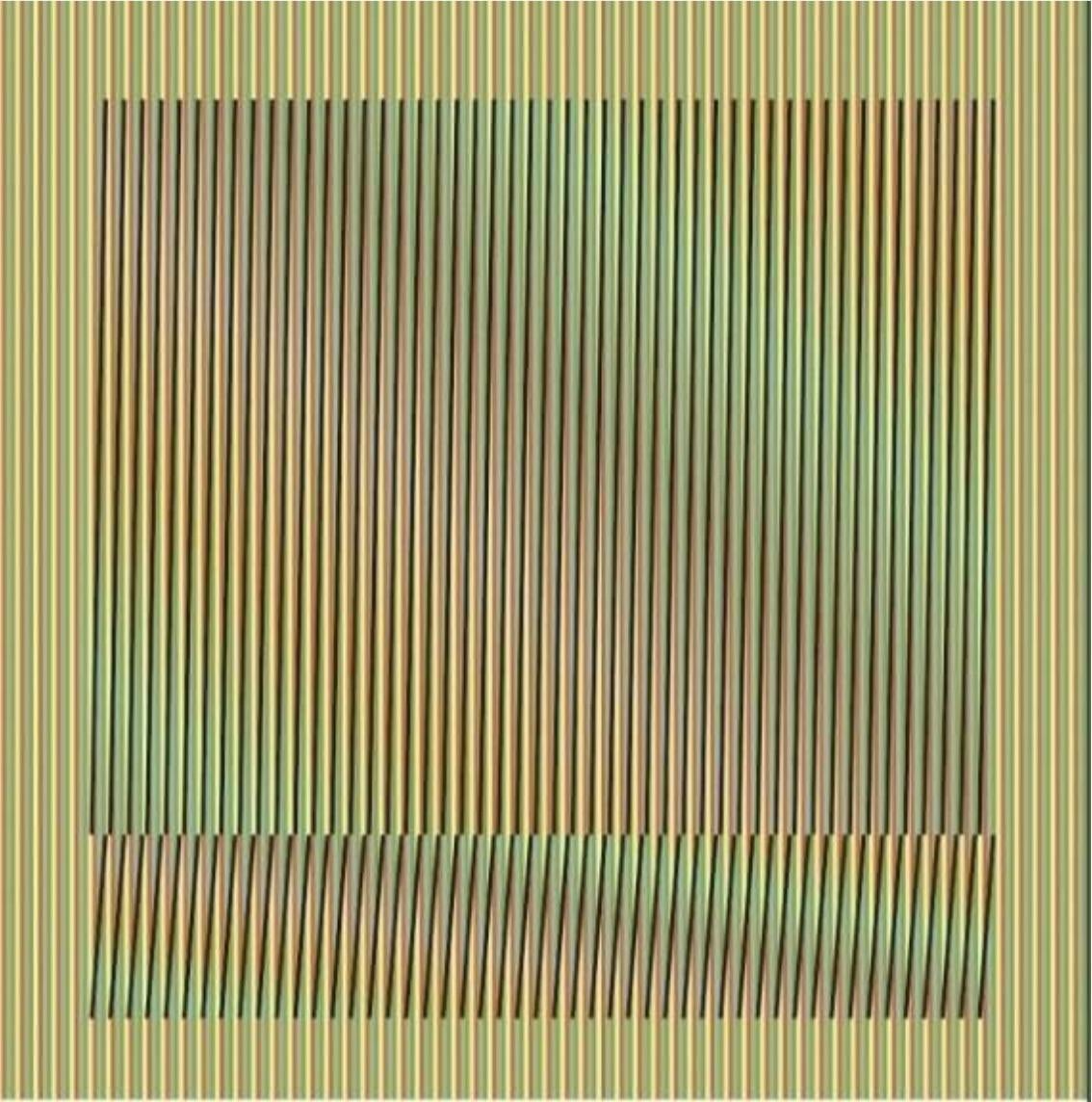 Carlos Cruz-Diez Abstract Print - “Induction Chromatique à Double Fréquence” Série ORINOCO"