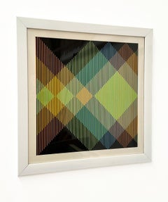 Miércoles from the Serie Semana Portfolio, Op Art Lithograph by Carlos Cruz-Diez