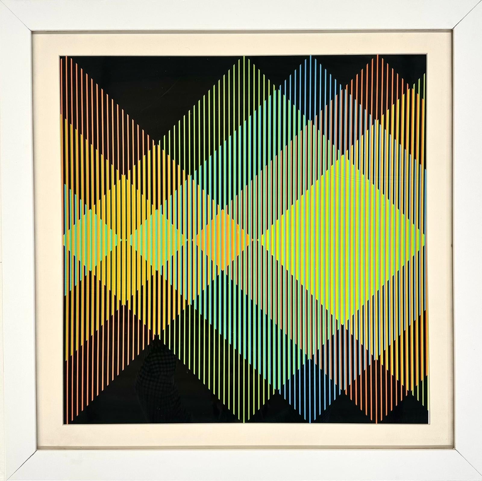 Miércoles from the Serie Semana Portfolio, Op Art Lithograph by Carlos Cruz-Diez