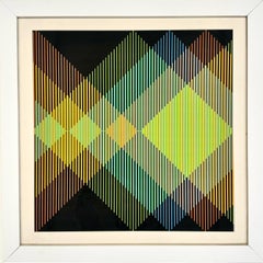 Miércoles from the Serie Semana Portfolio, Op Art Lithograph by Carlos Cruz-Diez