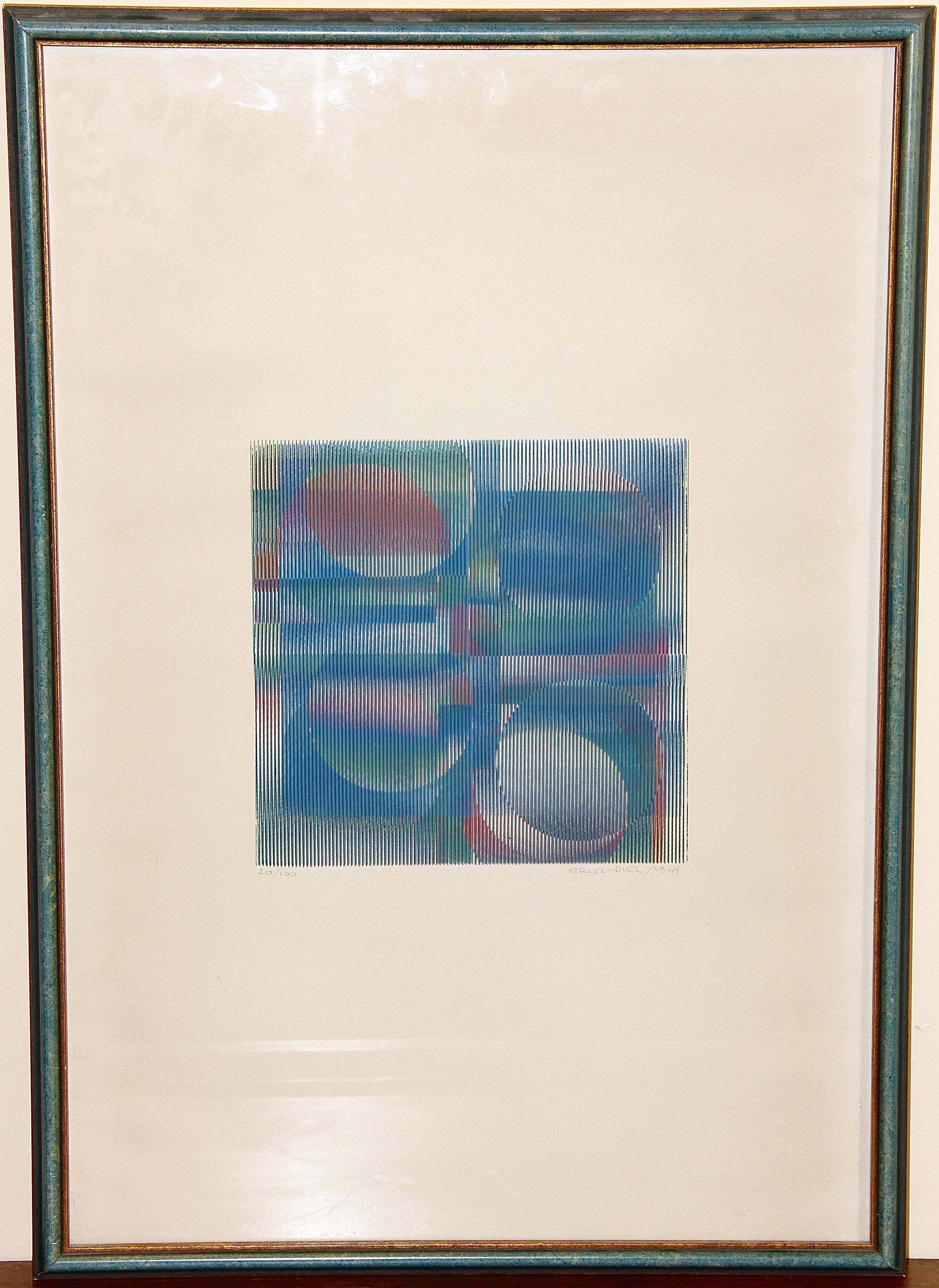 Untitled, 1964, Signed, dated and numbered - Painting by Carlos Cruz-Diez