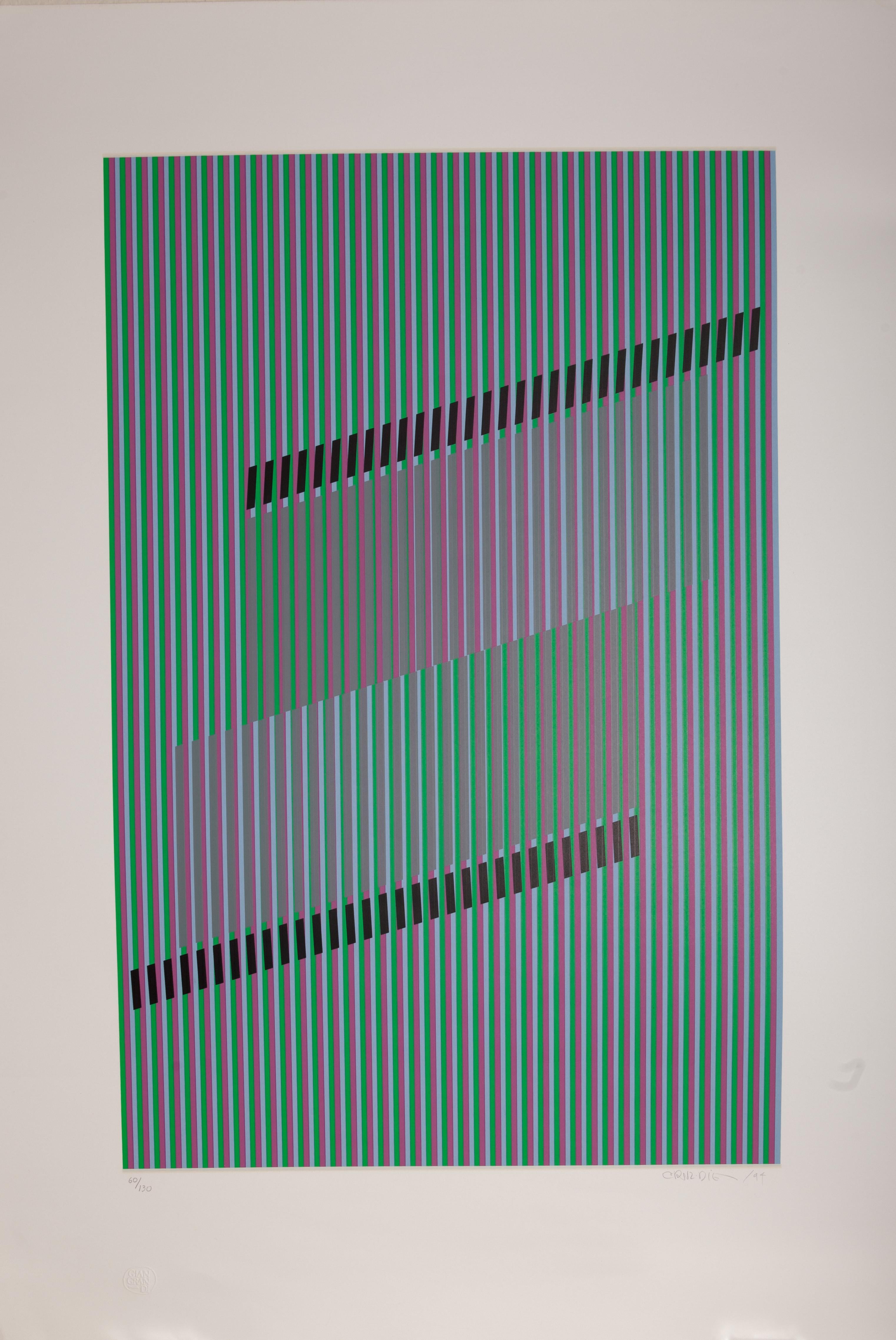 Carlos Cruz-Diez Abstract Print - Untitled (Chromatic Induction)