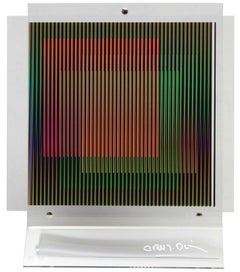 CARLOS CRUZ-DÍEZ - CHROMOINTERFERENCE MANIPULABLE LA DIFFERENCE. Op-Art. Begrenzt