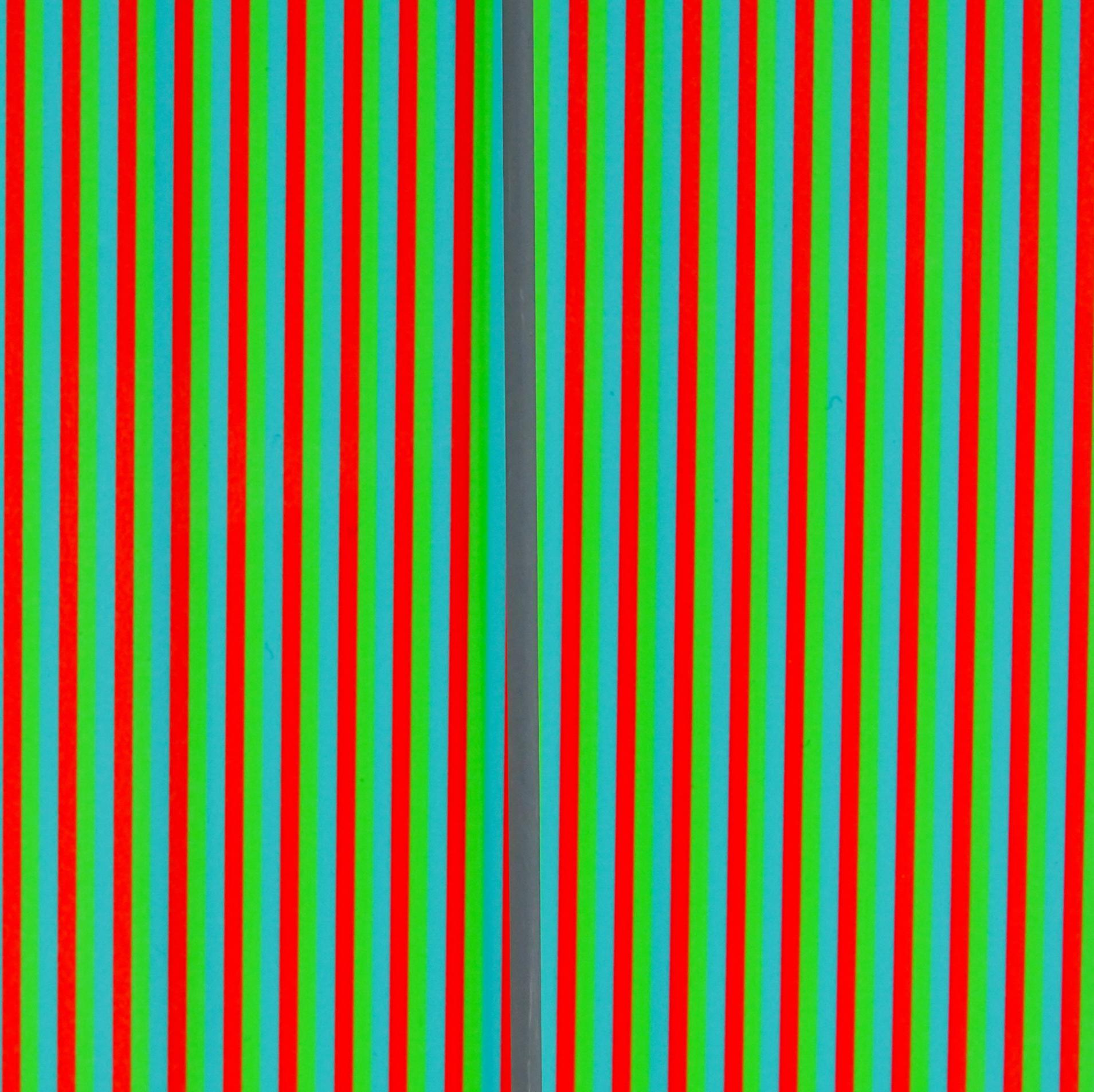CARLOS CRUZ-DÍEZ - COULEUR À L’ESPACE ARIEL. Op Art. Limited edition sculpture - Beige Abstract Sculpture by Carlos Cruz-Diez