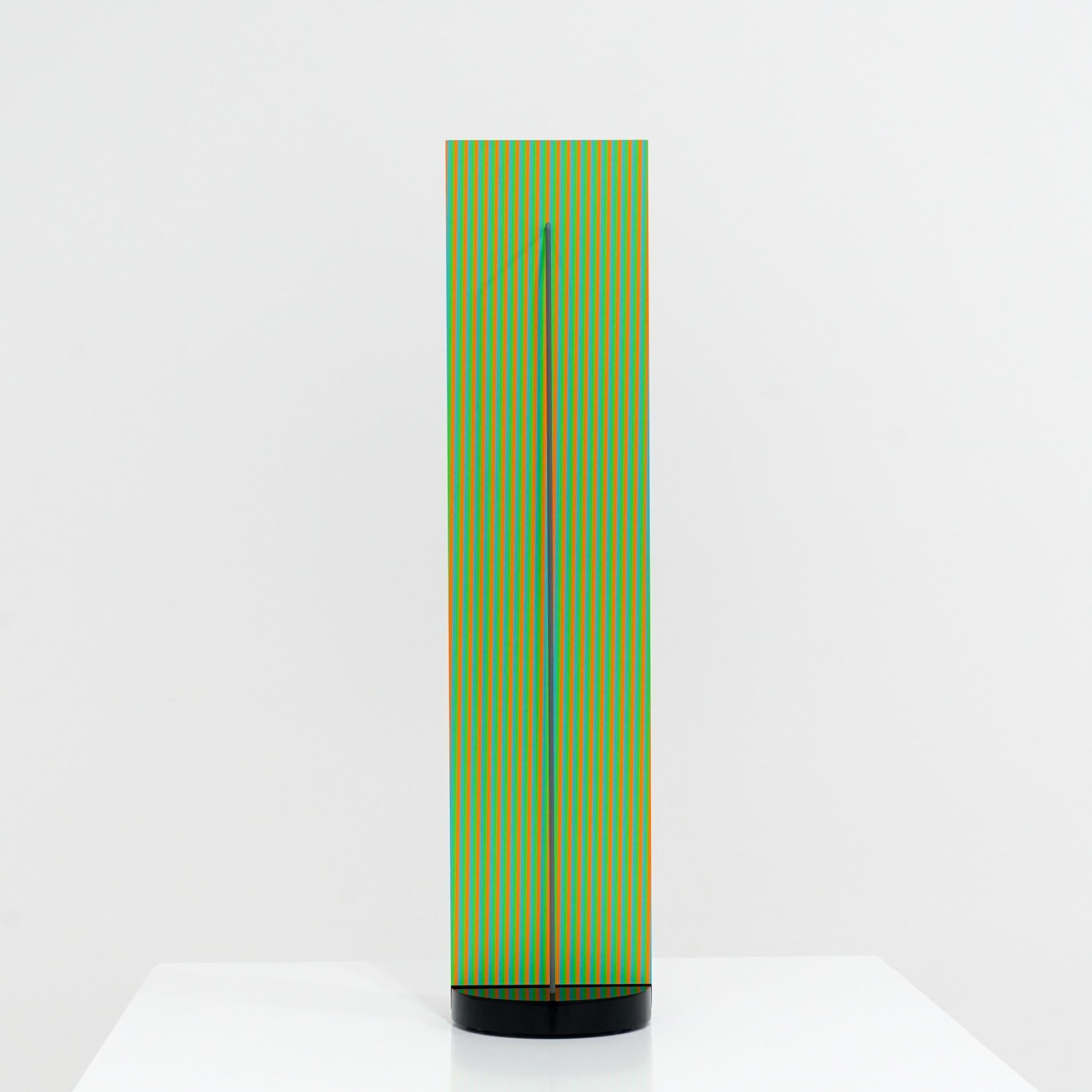 Abstract Sculpture Carlos Cruz-Diez - CARLOS CRUZ-DÍEZ - COULEUR À L'ESPACE ARIEL. Op Art. Sculpture en édition limitée