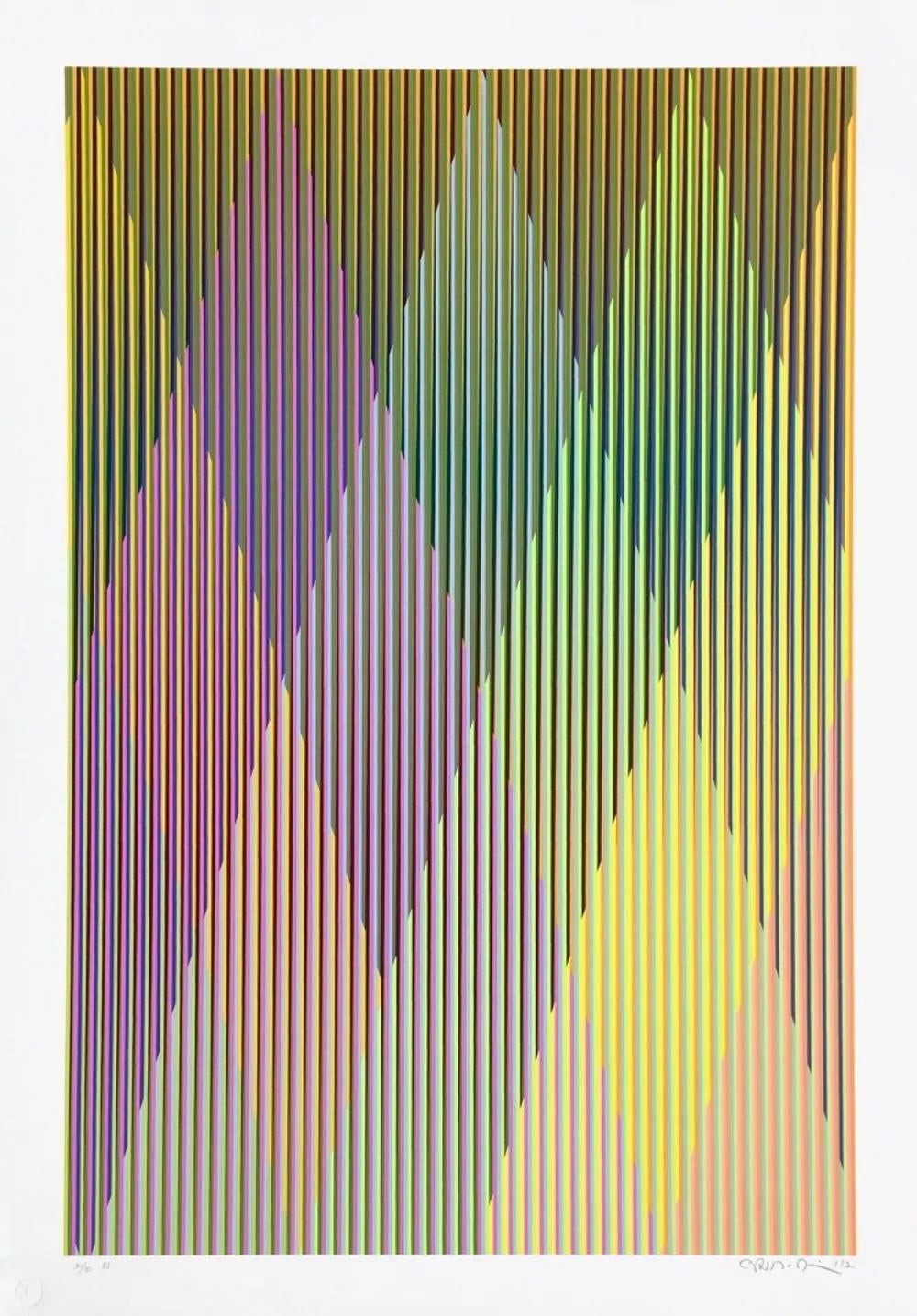 CARLOS CRUZ-DÍEZ - COULEUR ADDITIVE PERSEUS
Date de création : 2017
Supports : Trois sérigraphies sur papier
Édition : 50
Taille : 100 x 70 cm (chaque œuvre)
Condit : En parfait état, neuf
Portfolio formé de trois sérigraphies sur papier BFK Rives