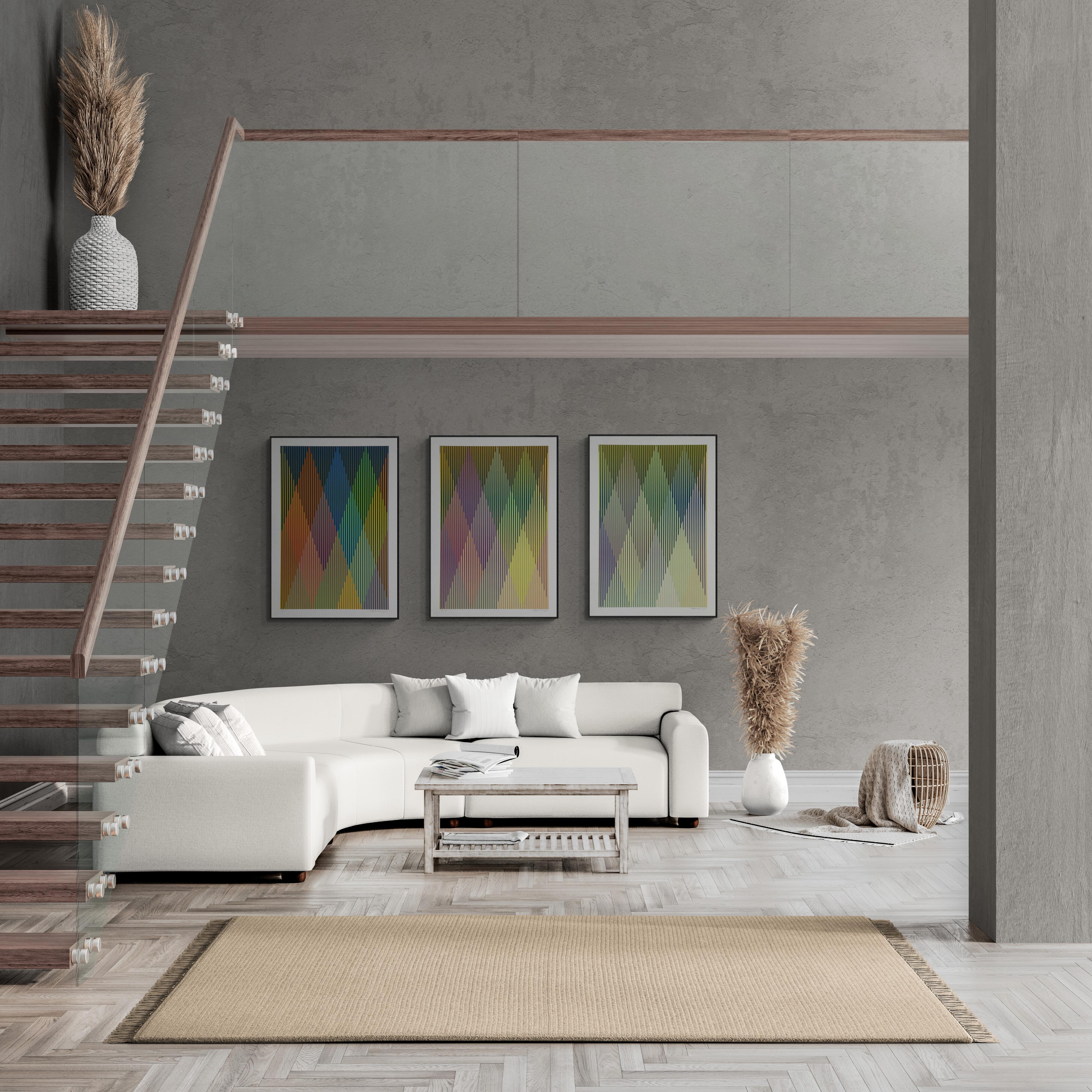 CARLOS CRUZ-DÍEZ - COULEUR ADDITIVE PERSEUS. Op Art. Edition limitée en vente 4