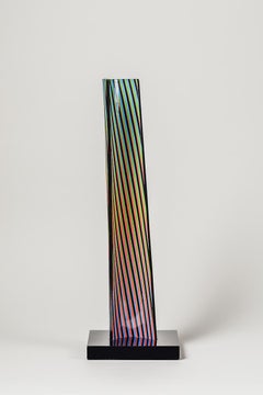 Carlos Cruz-Diez - CARLOS CRUZ-DÍEZ - CROMOVELA 12. Scultura in edizione limitata. Op Art, Moderno CARLOS CRUZ-DÍEZ - CROMOVELA 12. Scultura in edizione limitata. Op Art, Moderno