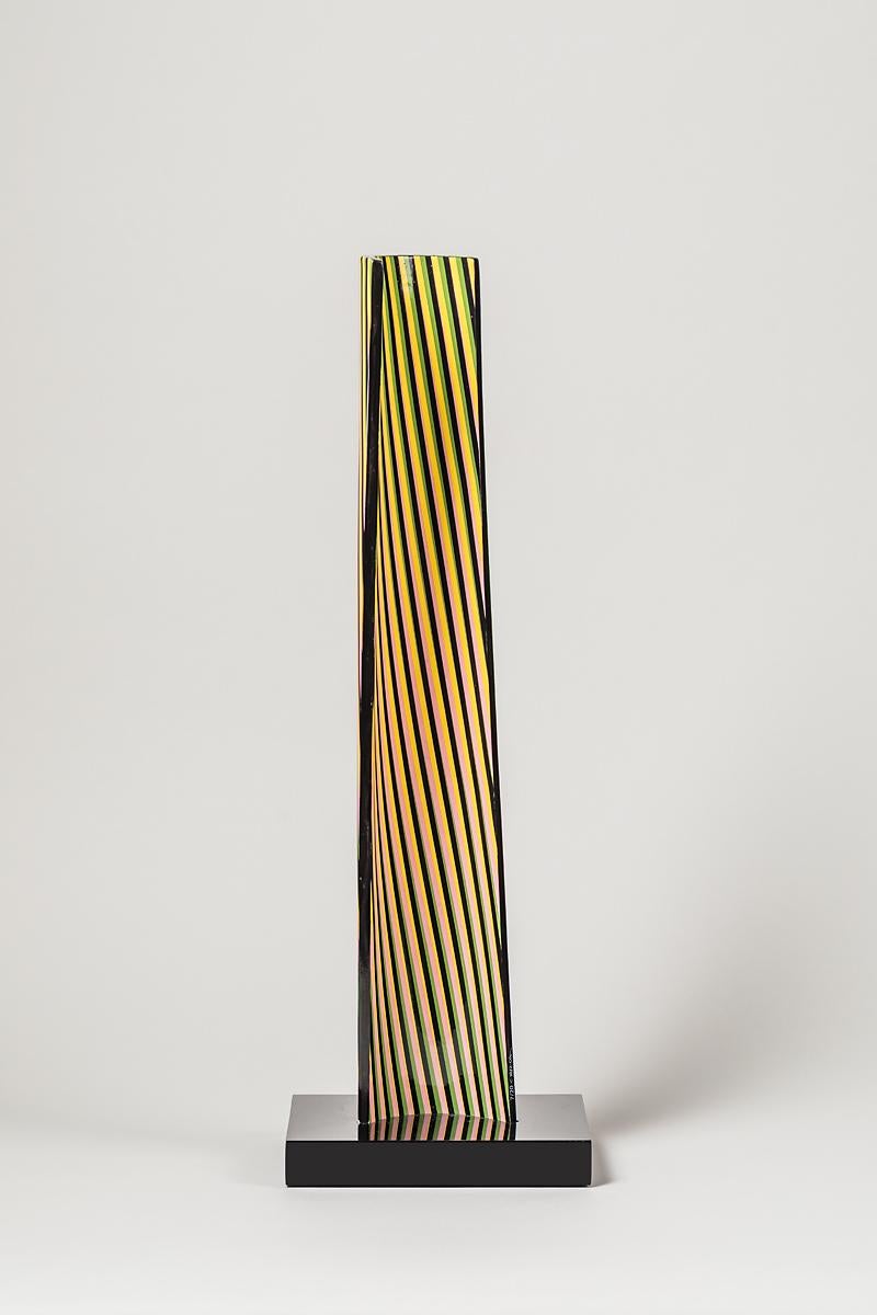 Abstract Sculpture Carlos Cruz-Diez - CARLOS CRUZ-DÍEZ - CROMOVELA 17. Sculpture en édition limitée. Op Art, Modernity