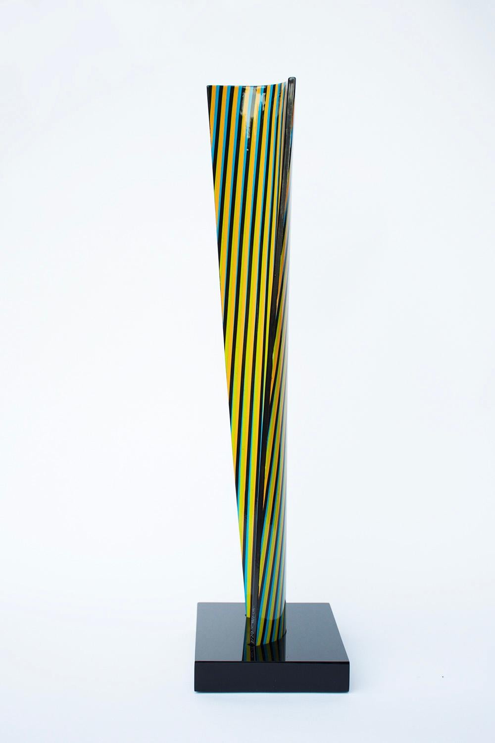 CARLOS CRUZ-DÍEZ - CROMOVELA 19. Scultura in edizione limitata. Op Art, Moderno - Sculpture di Carlos Cruz-Diez