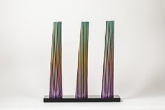 CARLOS CRUZ-DÍEZ - CROMOVELA TRIPTYCH 13. Limited edition sculpture. Op Art