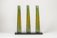CARLOS CRUZ-DÍEZ - CROMOVELA TRIPTYCH 20. Limited edition sculpture. Op Art