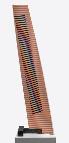 Cromovela No. 7 - Signed Original Op Art Sculpture on PVC, 1995