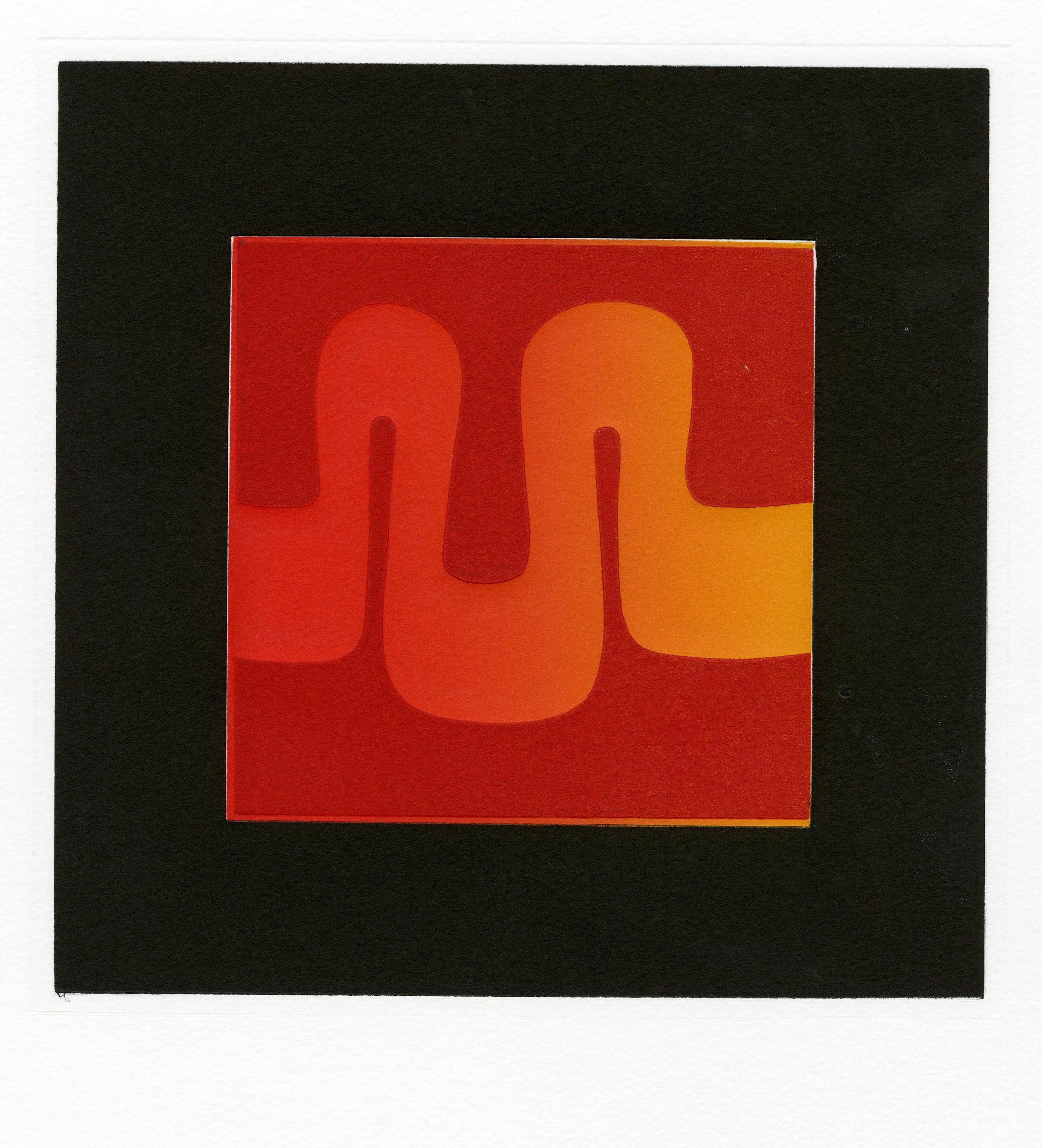 Carlos Davila Abstract Print – Neon-Neon