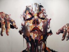 "The Dreamer" Abstract Oil Painting 58" x 102" inch by Carlos Delgado