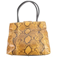 Vintage Carlos Falchi 1cfty929 Fatto A Mano Brown Tote