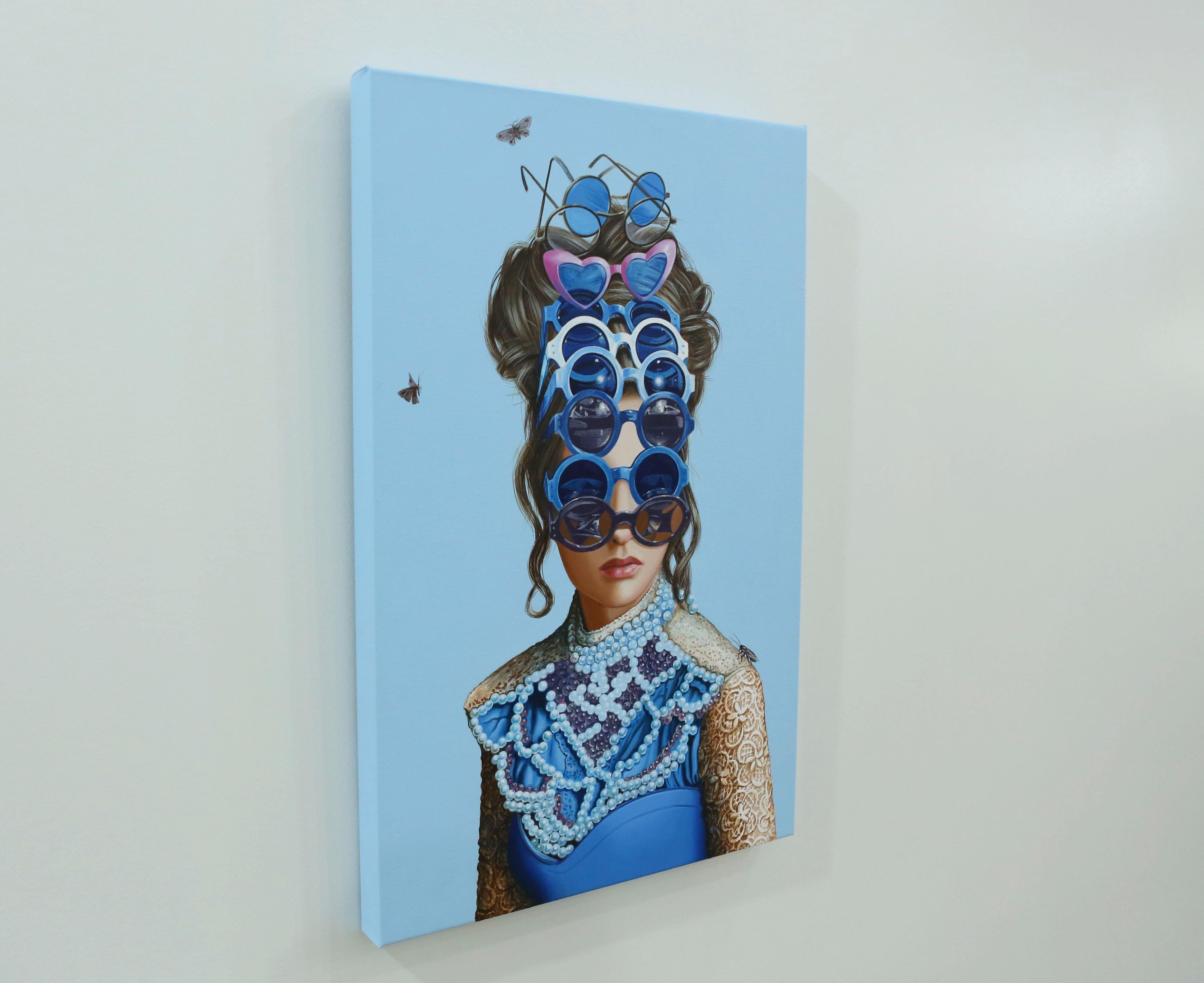 Amerikanische Contemporary Kunst von Carlos Gamez De Francisco - Lapis Lazuli II – Painting von Carlos Gamez de Francisco 