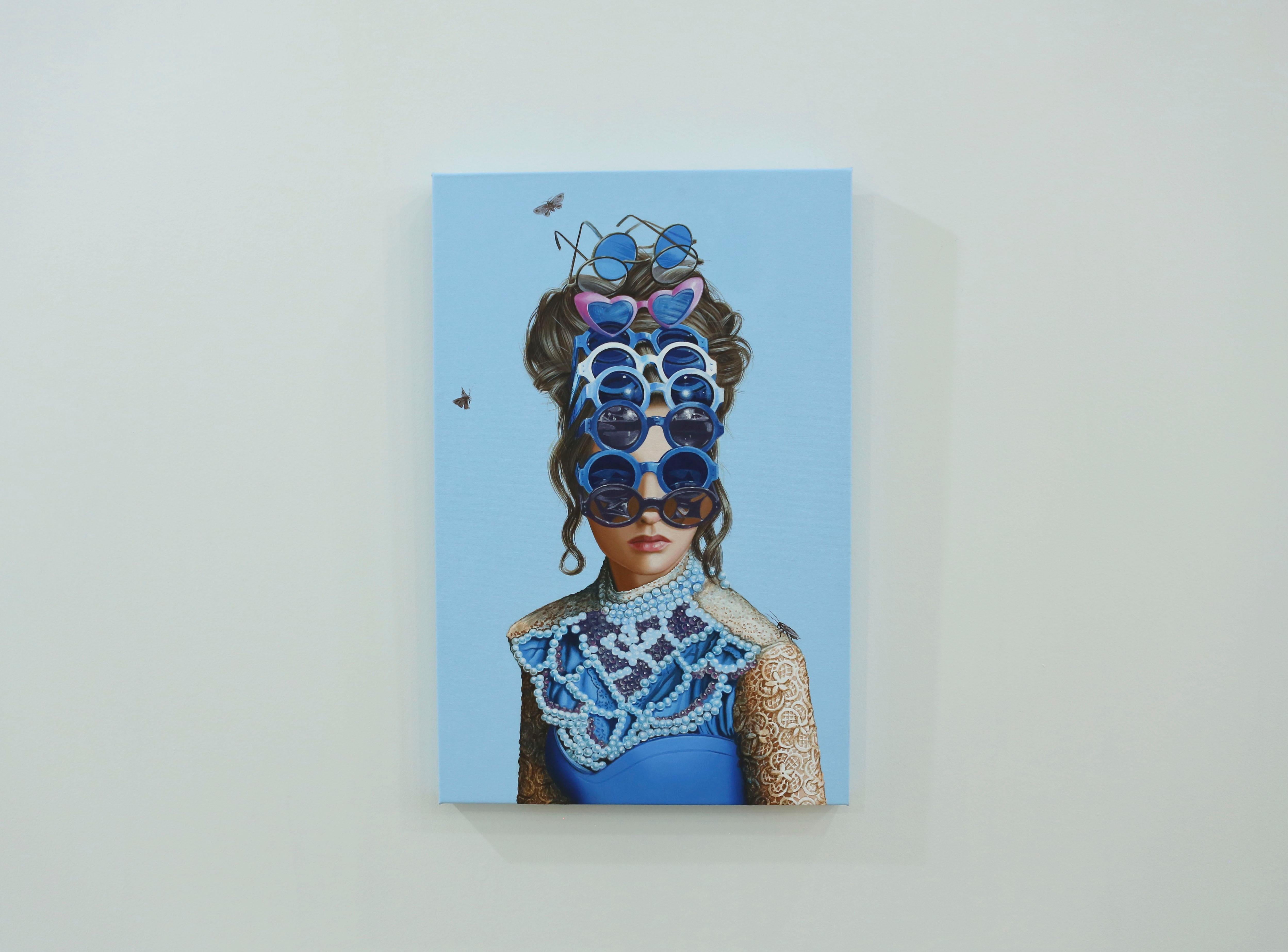 Amerikanische Contemporary Kunst von Carlos Gamez De Francisco - Lapis Lazuli II (Zeitgenössisch), Painting, von Carlos Gamez de Francisco 
