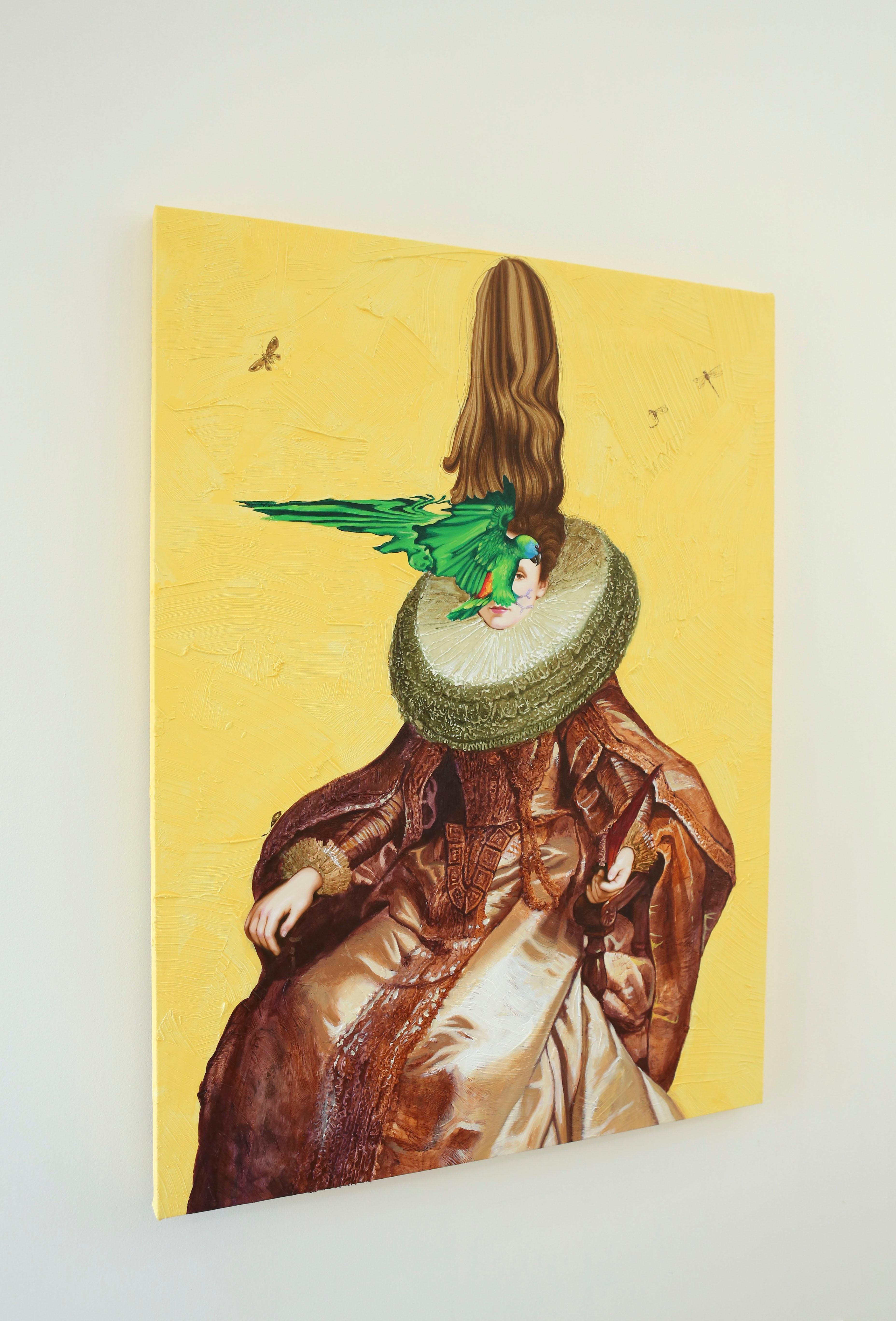American Contemporary Art by Carlos Gamez de Francisco - Parrots and Royalty II For Sale 1