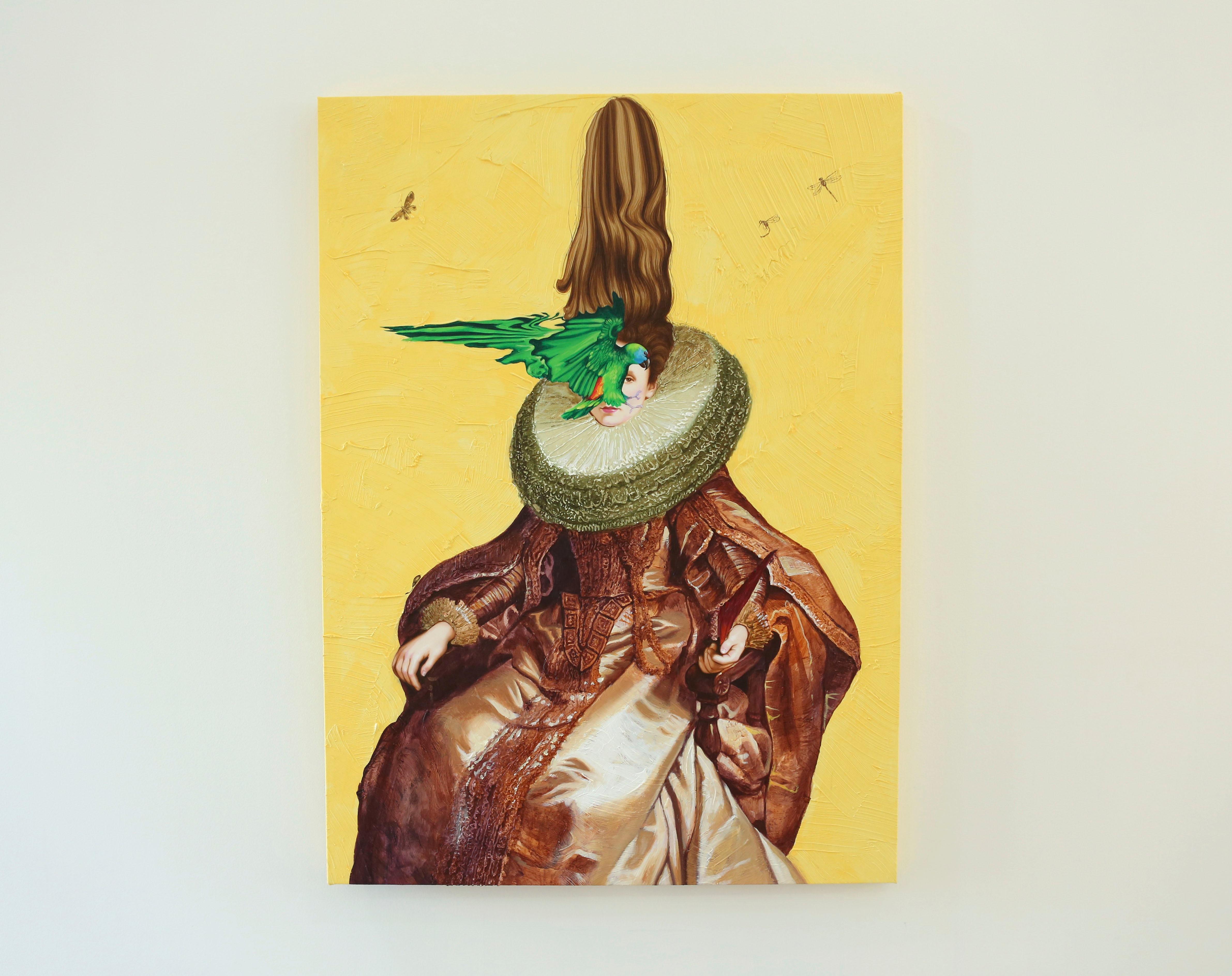 American Contemporary Art by Carlos Gamez de Francisco - Parrots and Royalty II For Sale 2