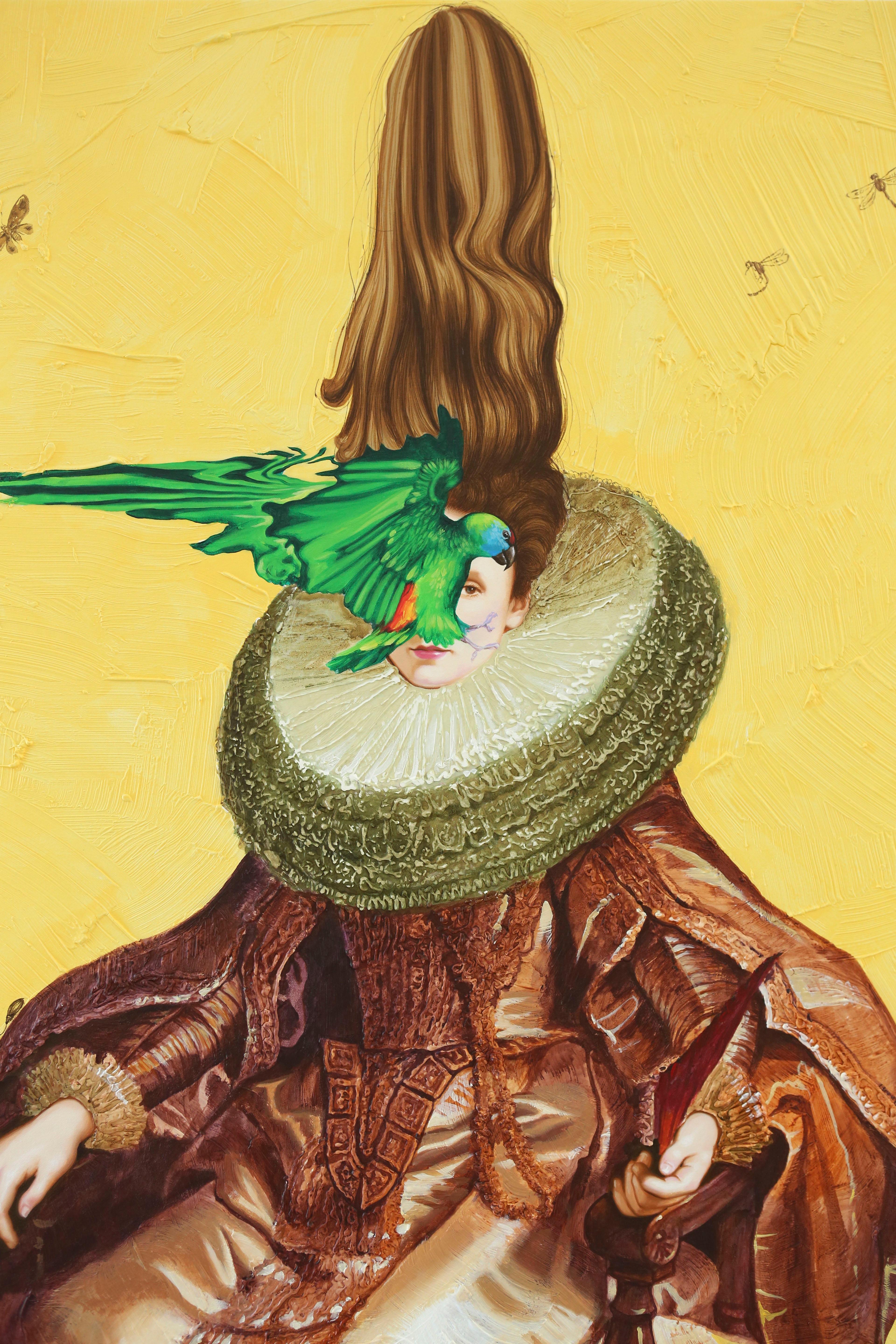 American Contemporary Art by Carlos Gamez de Francisco - Parrots and Royalty II For Sale 3