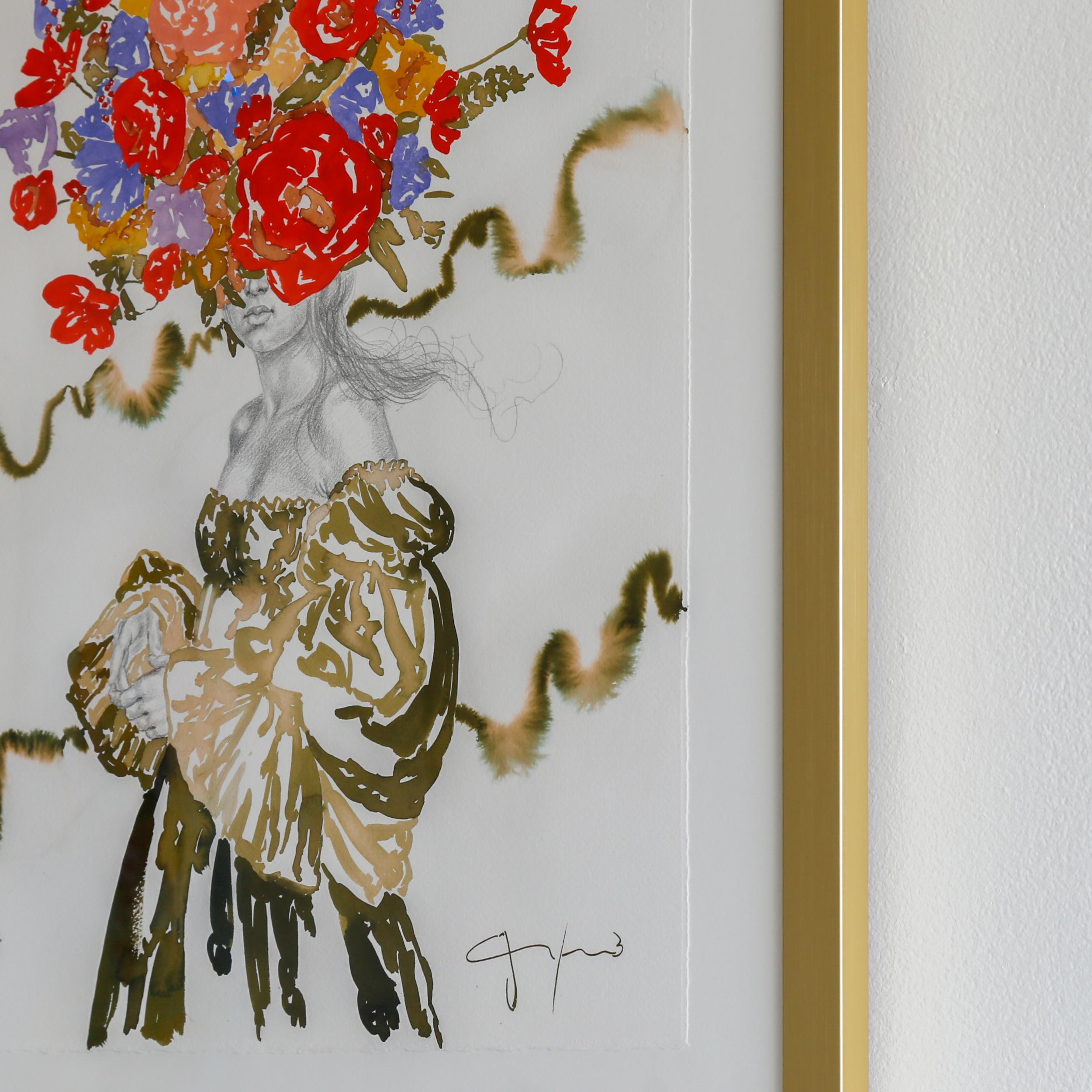 CARLOS GAMEZ DE FRANCISCO
Blossom V
• Watercolor, Ink, and Graphite
16.00w x 20.00h x 1.00d in
$1,800.00