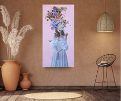 Bridal Shower II - original artwork - surrealism figurative painting