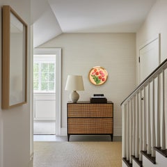 In The Blooming Season I - Framed Botanical Flowers Still Life Acrylic Painting