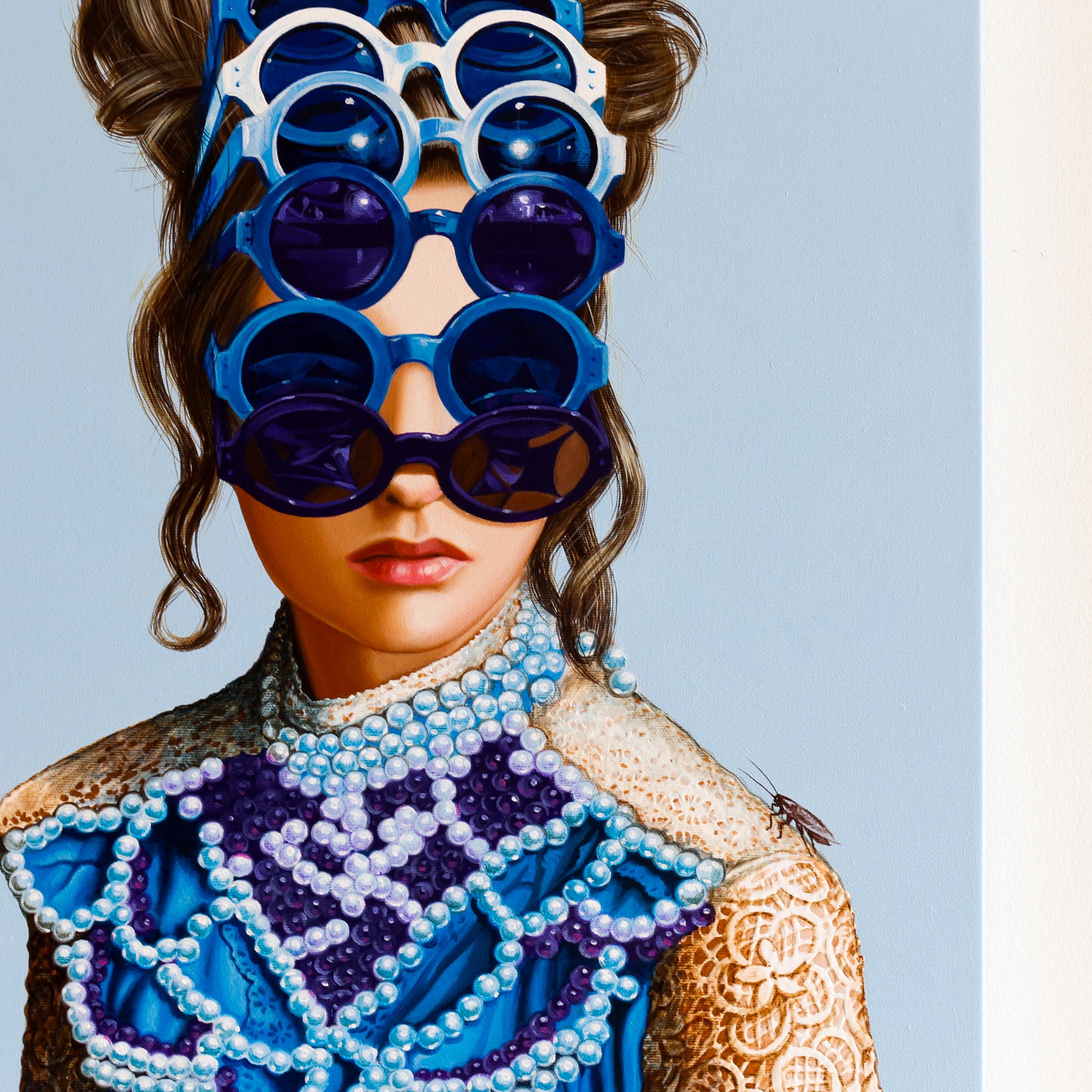 Lapis Lazuli II - Surrealist Painting by Carlos Gamez De Francisco