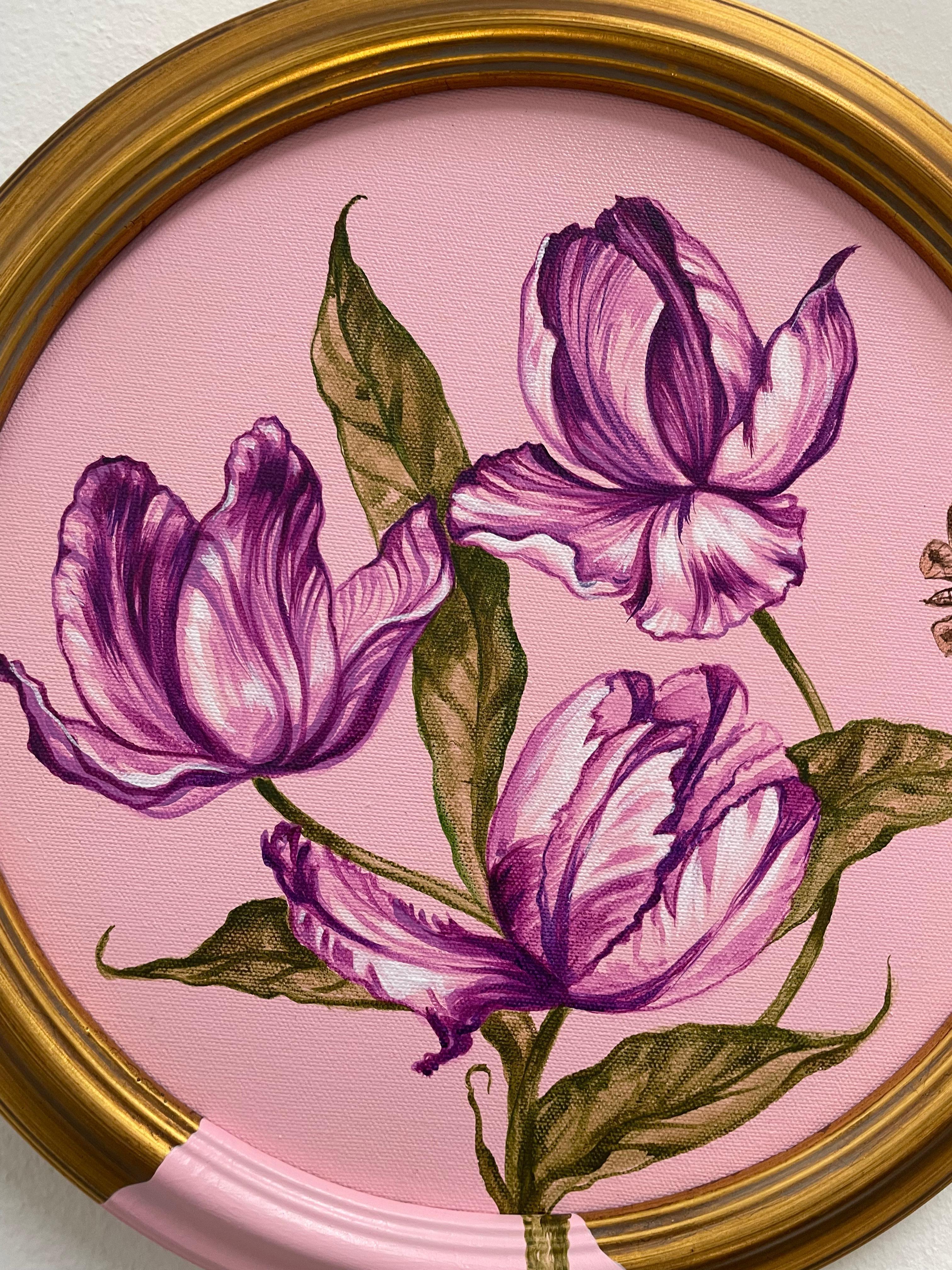 Rose Tulips - Painting by Carlos Gamez De Francisco