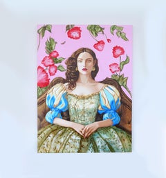 Roses are Red - Contemporary colourful figurative surrealistic painting