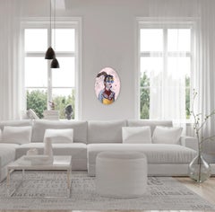 The Island I - Surrealist Vibrant Original Artwork by Carlos Gamez de Francisco