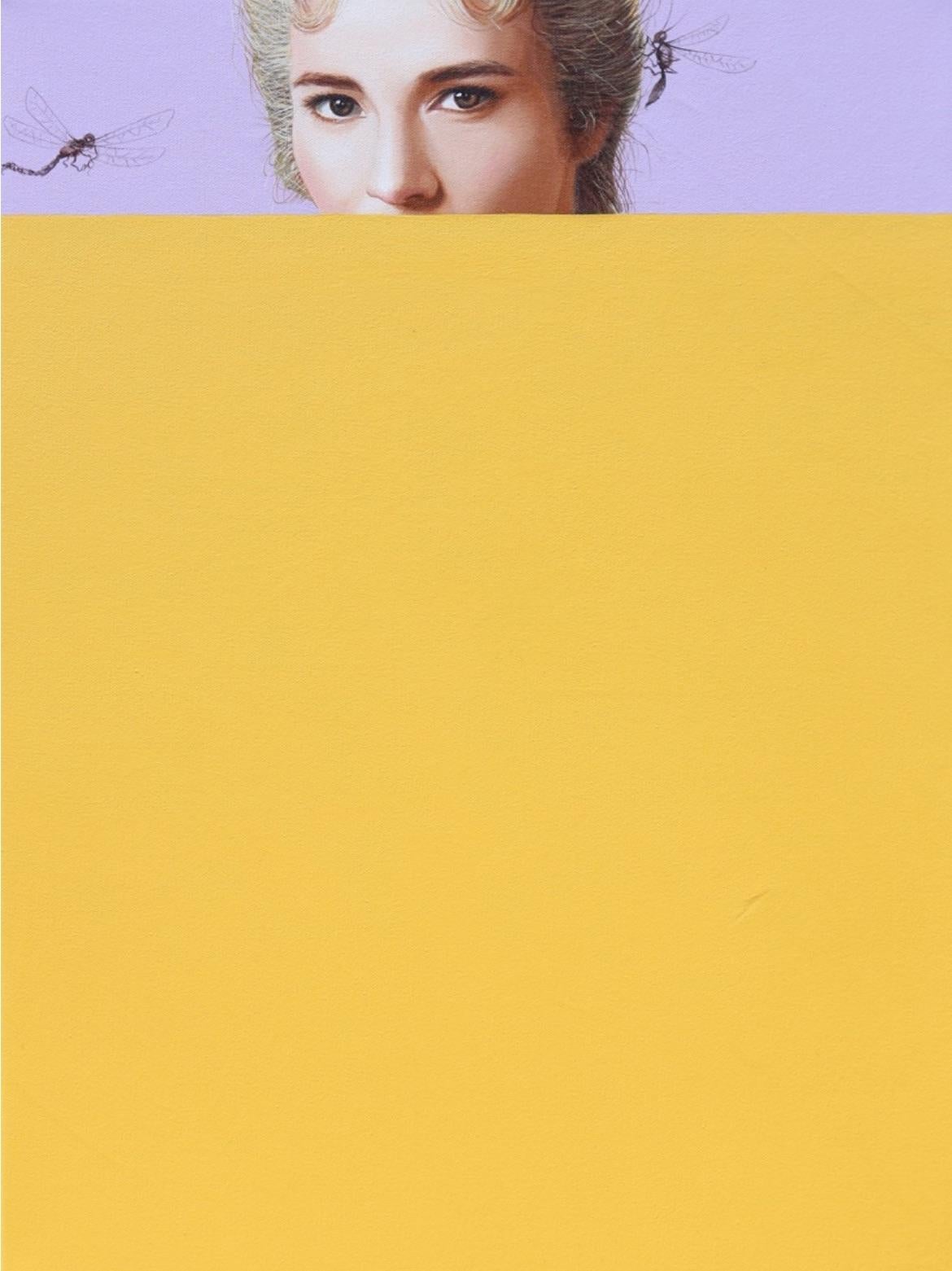 Carlos Gamez De Francisco Figurative Painting - The Yellow Wallpaper